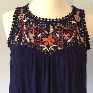Xhilaration embroidered dress